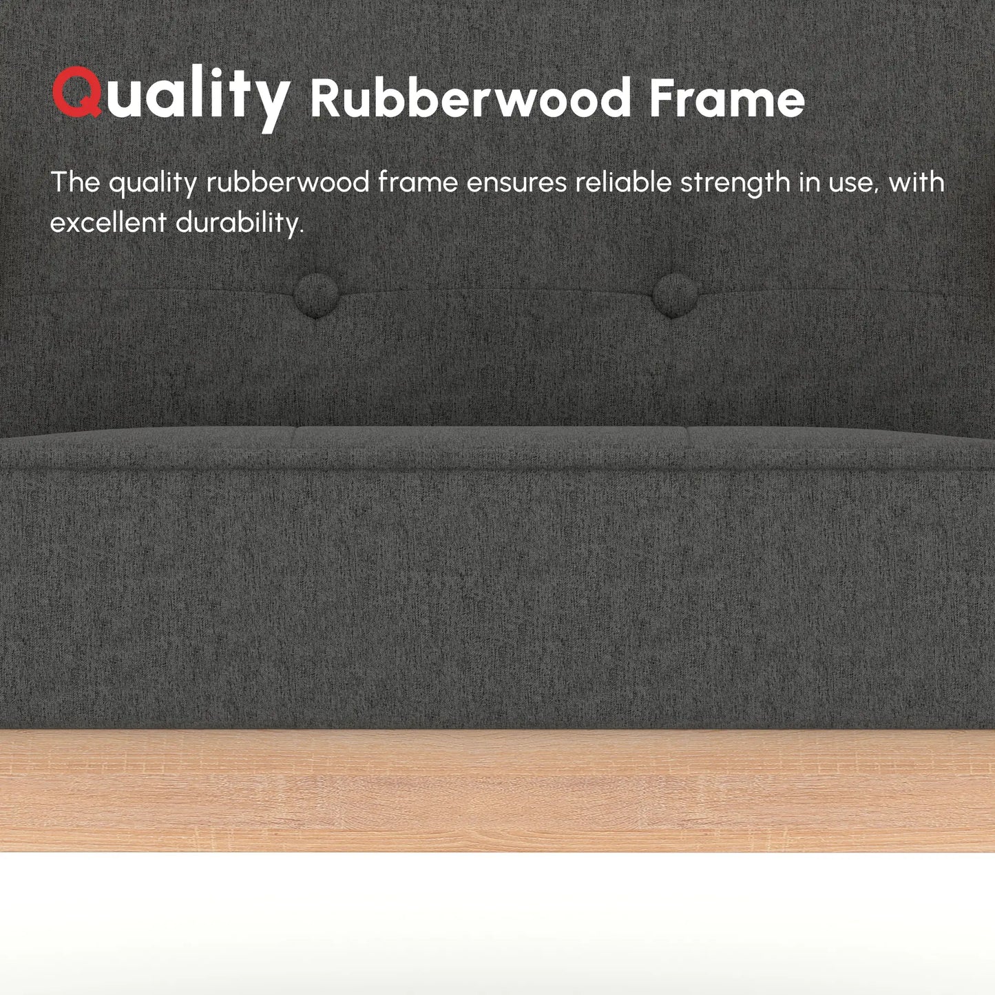 Mid-Century Accent Chair, Modern Fabric Upholstered, Tufted Back, Grey Accent Chairs at Gallery Canada