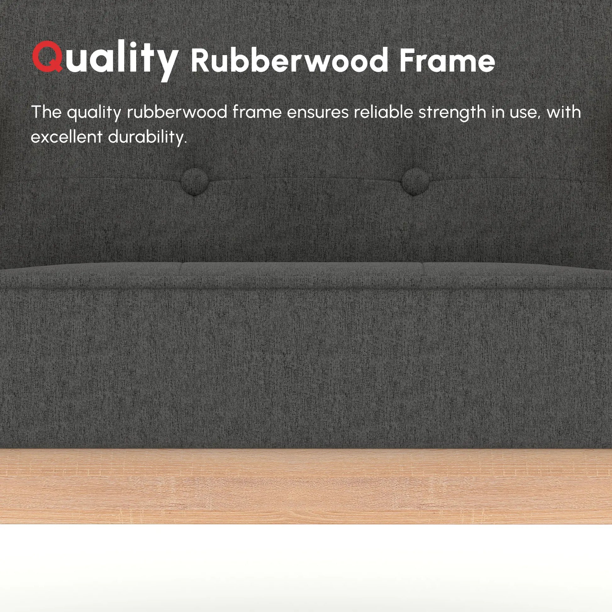 Mid-Century Accent Chair, Modern Fabric Upholstered, Tufted Back, Grey Accent Chairs at Gallery Canada