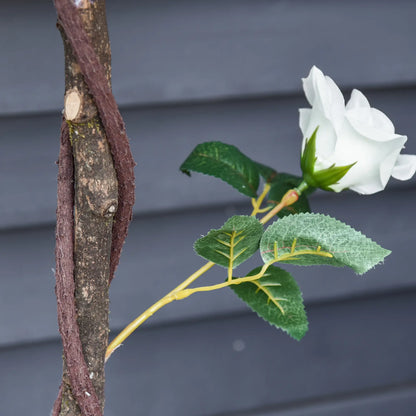 3FT White Rose Artificial Plant In Pot, Fake Plant For Indoor Decor, White Artificial Trees at Gallery Canada