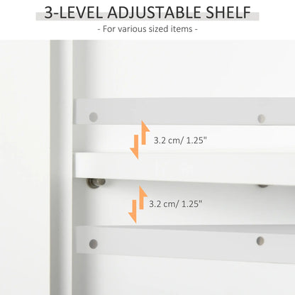 Wall Mount Bathroom Cabinet, 2 Doors, Adjustable Shelf, White Wall Mounted Cabinets at Gallery Canada