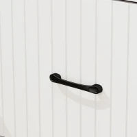 Armoire de classement latérale de bureau, 1 tiroir, étagères ouvertes, blanc