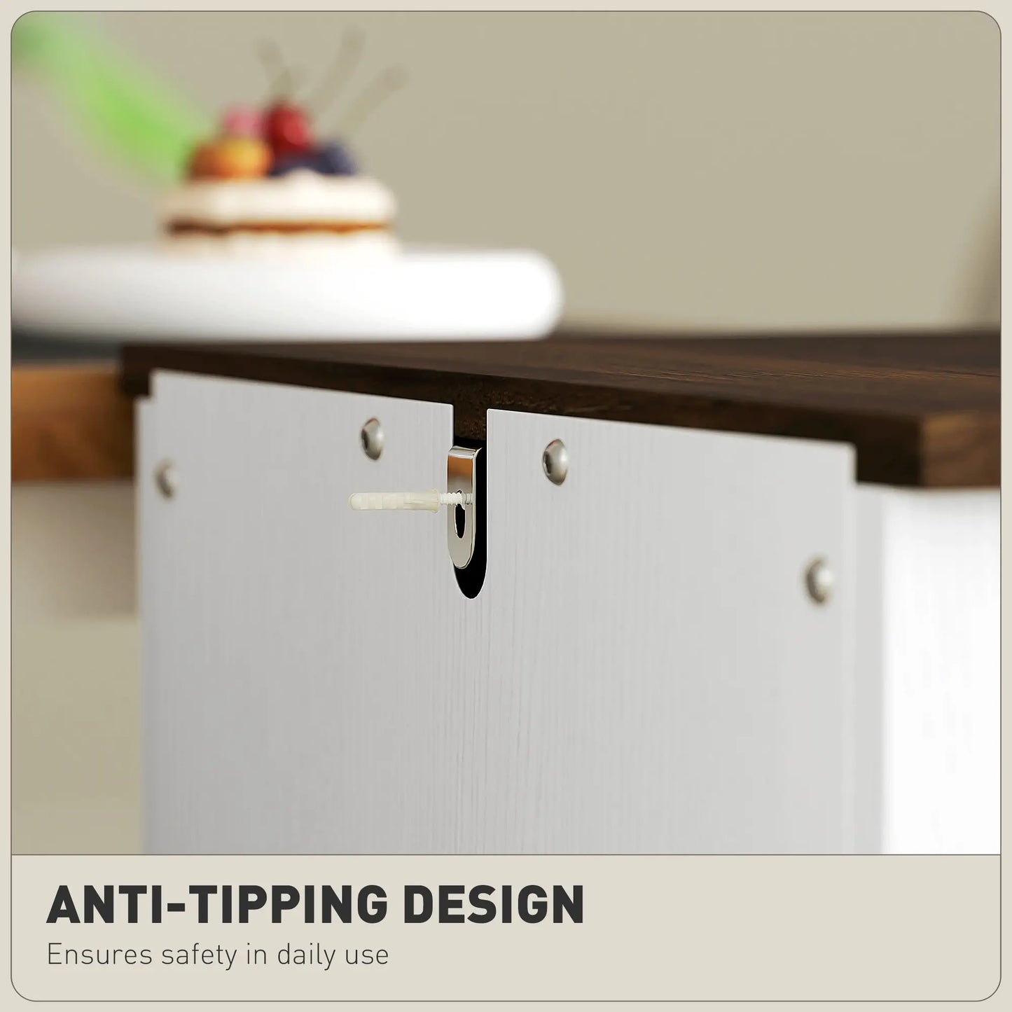 2 Drawer Vertical Filing Cabinet, Rustic Farmhouse, A4 Letter Size, Distressed White, White Office Cabinets & Cupboards at Gallery Canada