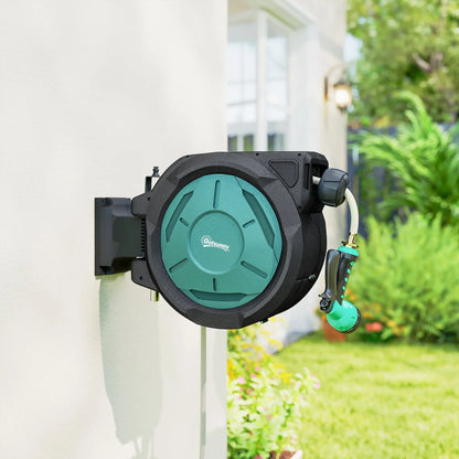 1/2 in x 65ft Wall Mounted Garden Hose Reel, Auto Rewind, Blue Garden Accessories at Gallery Canada