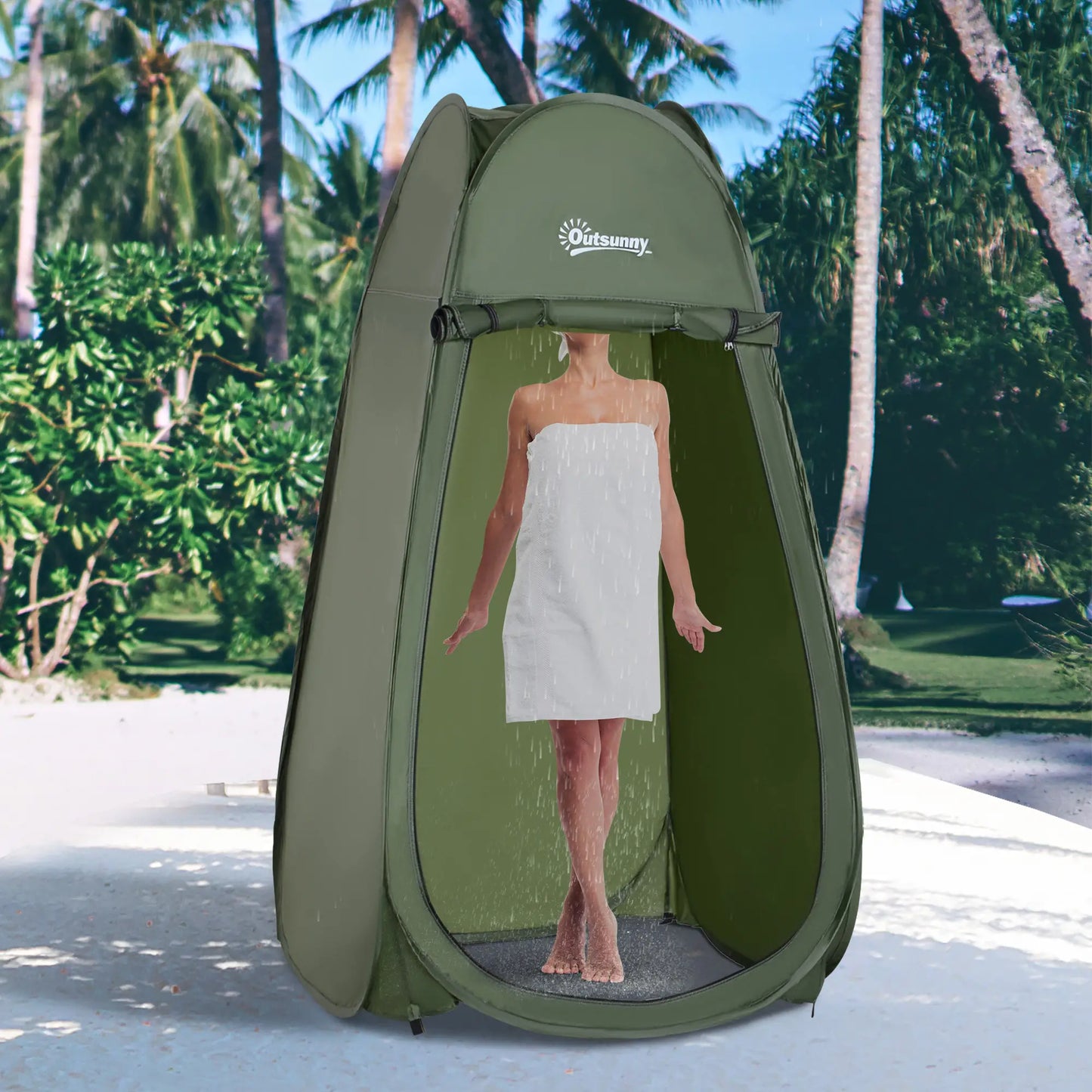 Green Popup Shower Tent, Portable Changing Room, Green Camping Tents at Gallery Canada