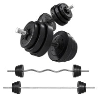 Ensemble d'haltères ajustables 3-en-1, poids de 110 lb pour salle de sport à domicile, poignée antidérapante