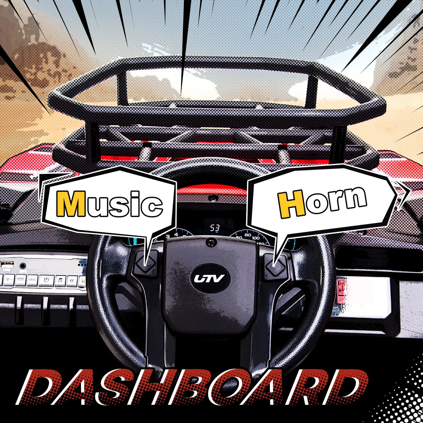 Kids Ride On Car 12V, 1.8-3.7 mph, Remote Control, Music, Lights, MP3, Suspension Wheels Electric Toy Cars at Gallery Canada