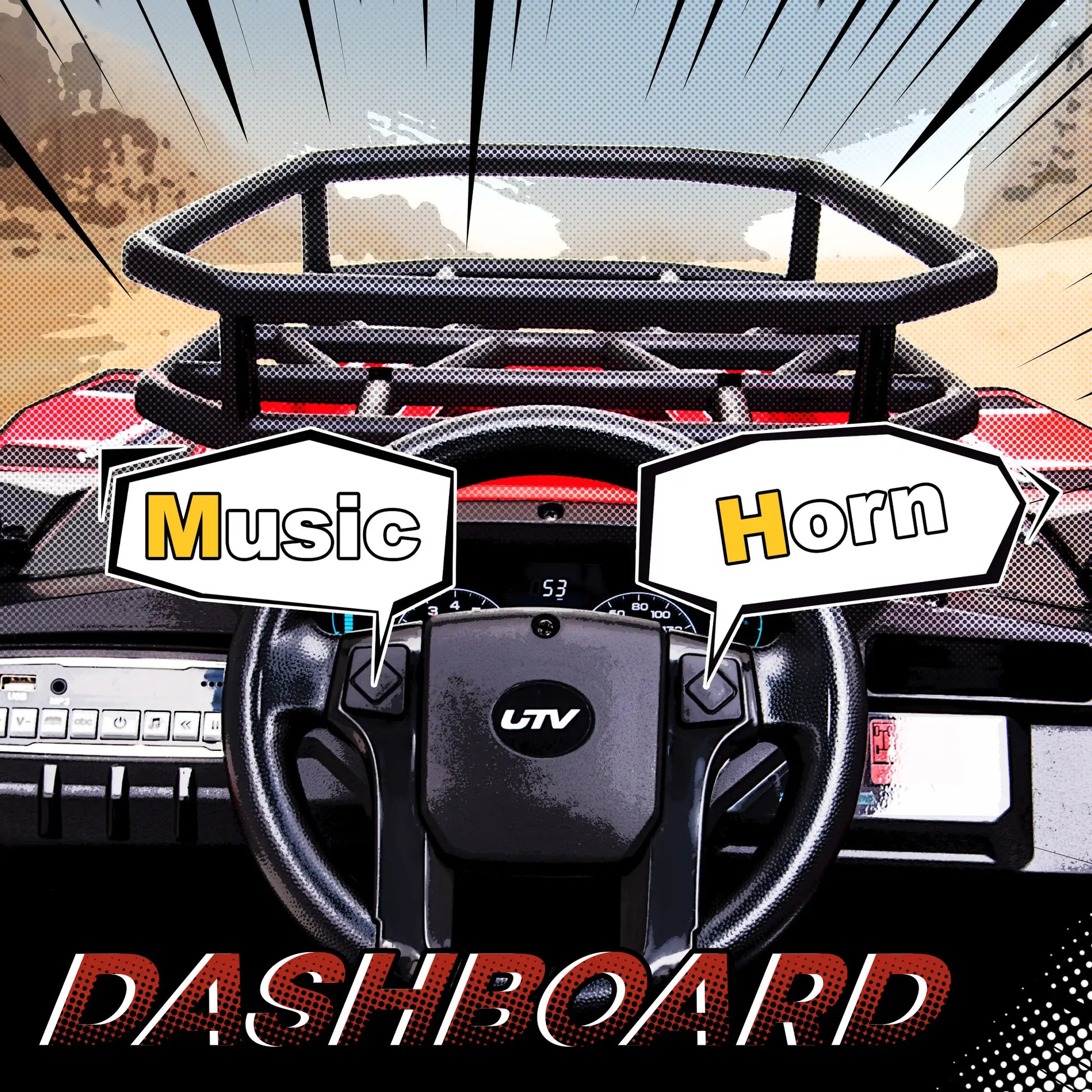 Kids Ride On Car 12V, 1.8-3.7 mph, Remote Control, Music, Lights, MP3, Suspension Wheels Electric Toy Cars at Gallery Canada