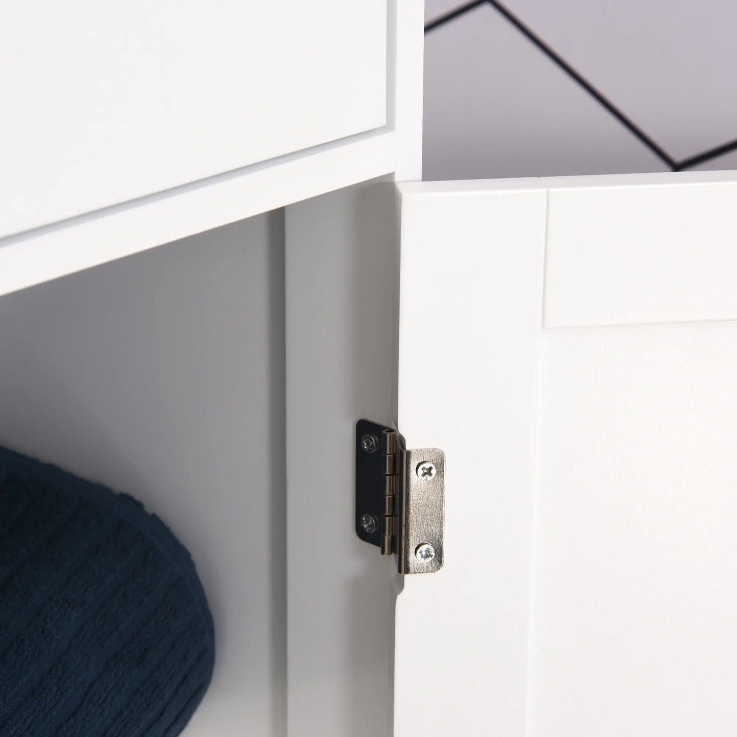 Tall Bathroom Storage Cabinet, 2 Doors, Adjustable Shelves, White Bathroom Cabinets at Gallery Canada