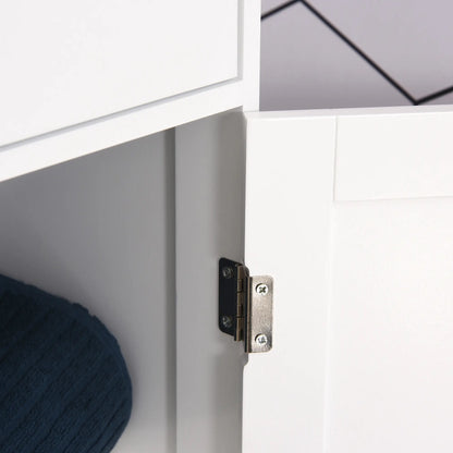 Tall Bathroom Storage Cabinet, 2 Doors, Adjustable Shelves, White Bathroom Cabinets at Gallery Canada
