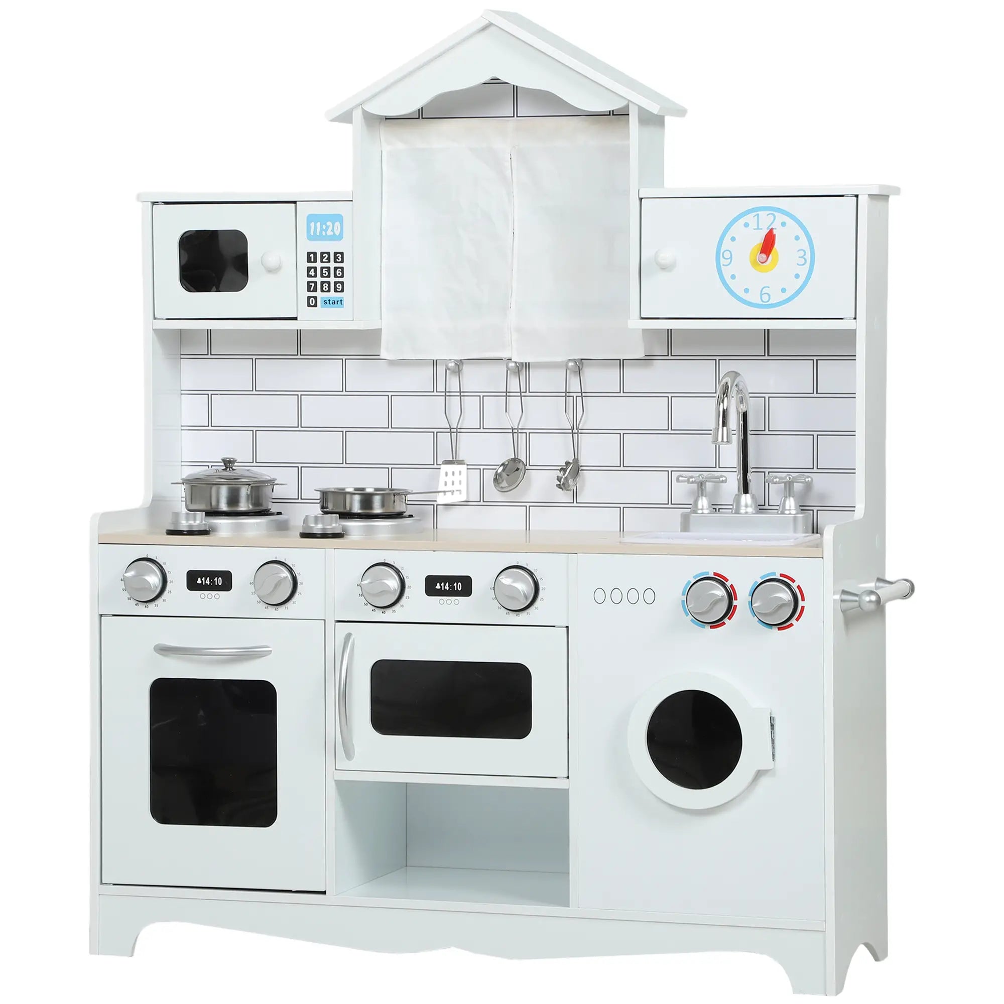 Pretend Play Kitchen for Kids, Ages 3-6 Years, White Play Kitchen at Gallery Canada