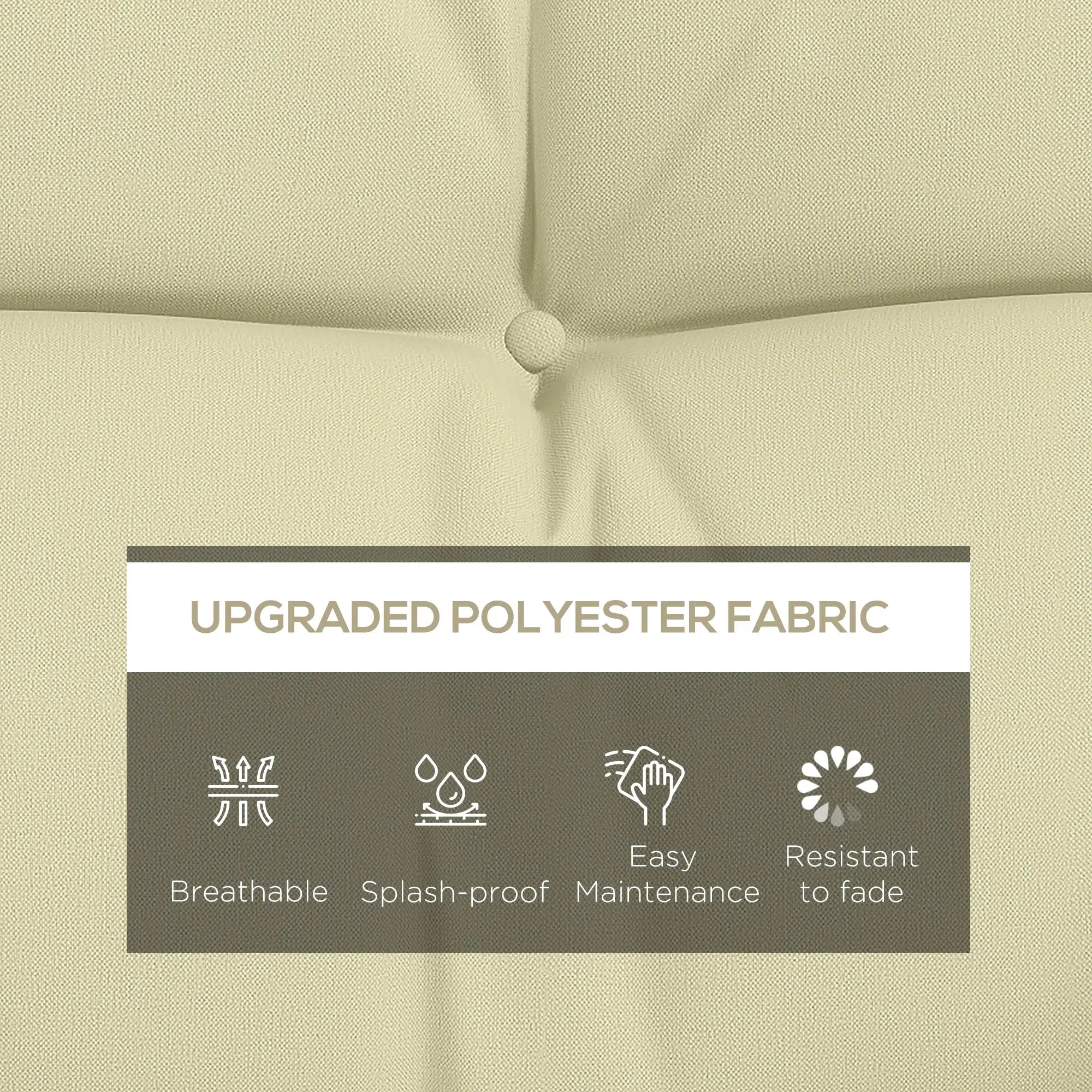 4-Piece Patio Chair Cushion Set, with Ties, Cream White Patio Chair Cushions at Gallery Canada