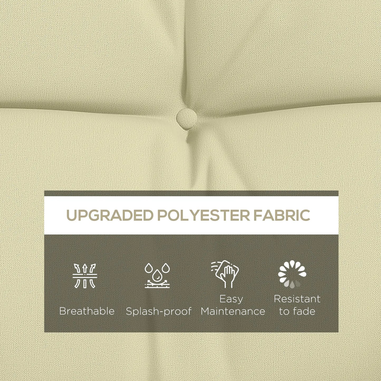 4-Piece Patio Chair Cushion Set, with Ties, Cream White Patio Chair Cushions at Gallery Canada