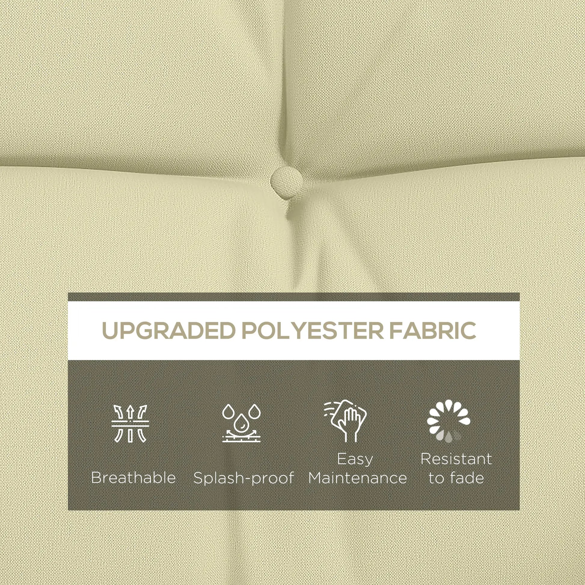 4-Piece Patio Chair Cushion Set, with Ties, Cream White Patio Chair Cushions at Gallery Canada