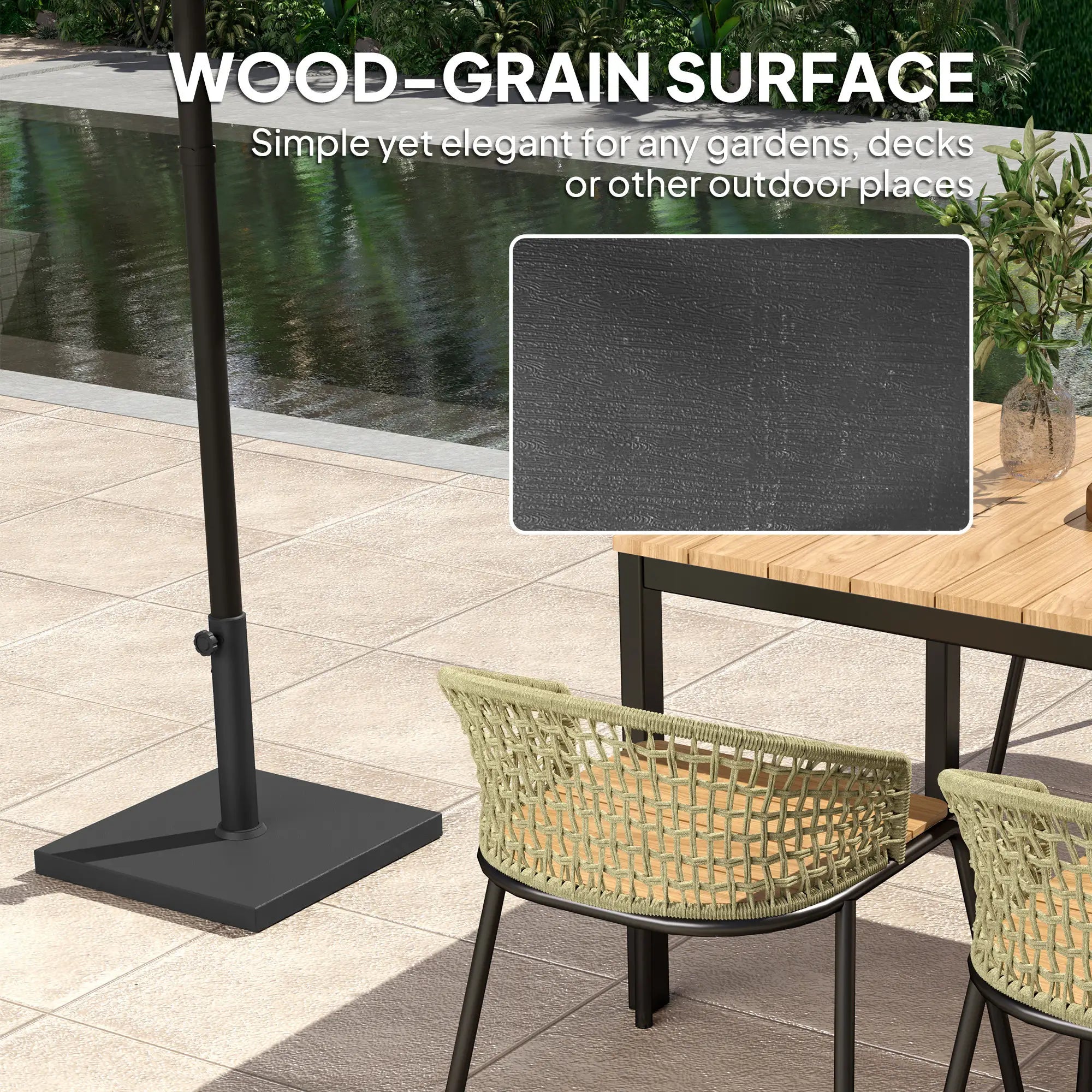 40 Lbs Concrete Umbrella Base, 1.5