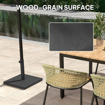40 Lbs Concrete Umbrella Base, 1.5"/1.9", Black Umbrella Bases at Gallery Canada