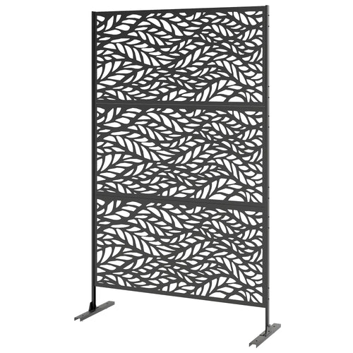 Metal Outdoor Privacy Screen, Freestanding, 78