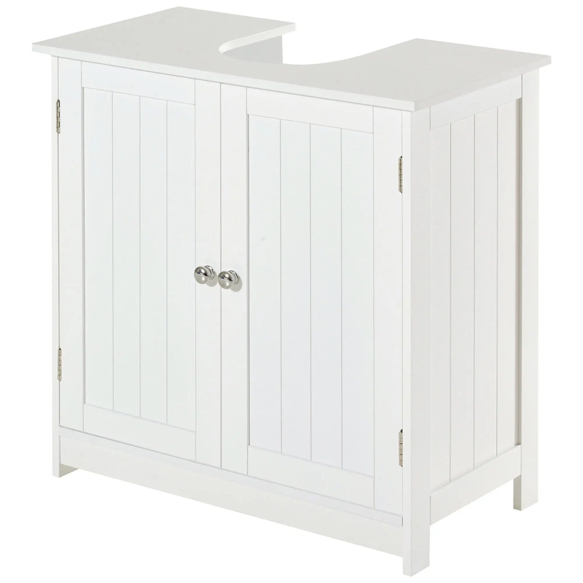 Under Sink Bathroom Cabinet, 2 Doors with Shelf, White Bathroom Cabinets at Gallery Canada