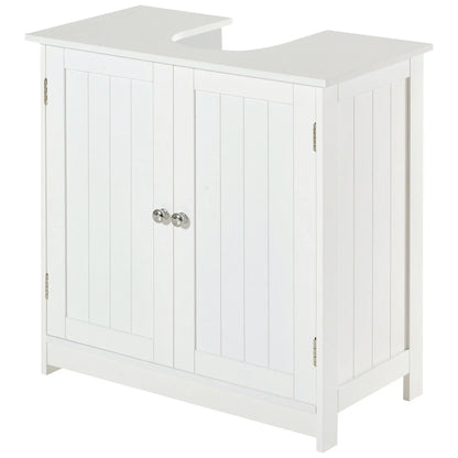 Under Sink Bathroom Cabinet, 2 Doors with Shelf, White Bathroom Cabinets at Gallery Canada