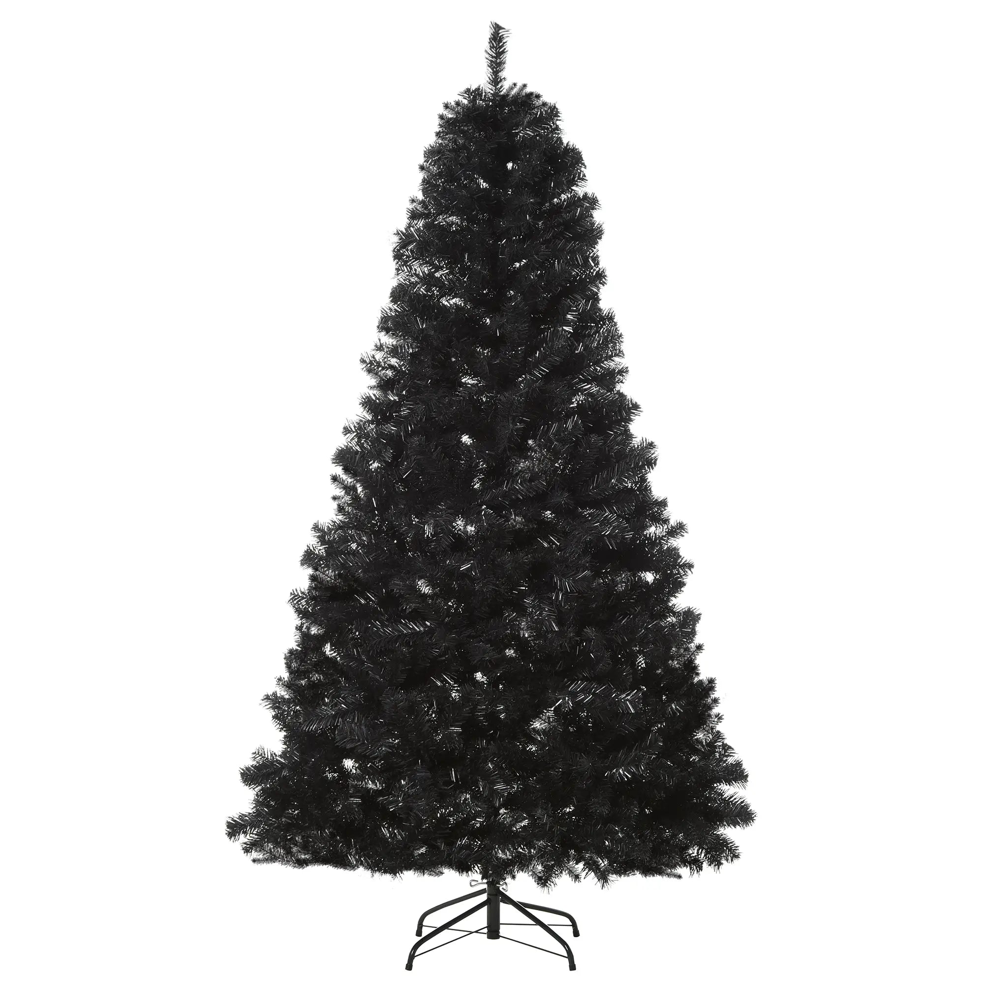 7ft Artificial Christmas Tree, Indoor Holiday Decoration, Black Artificial Christmas Trees Black at Gallery Canada