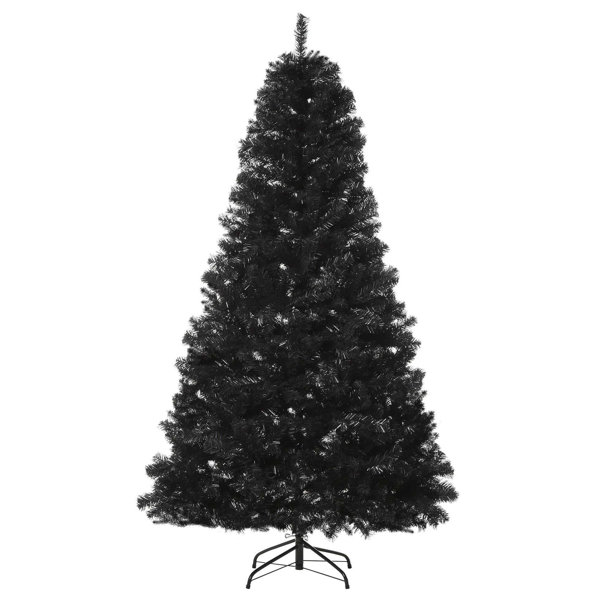 7ft Artificial Christmas Tree, Indoor Holiday Decoration, Black Artificial Christmas Trees Black at Gallery Canada