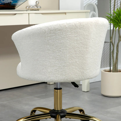 Armless Office Chair, Adjustable Height, Swivel Wheels, Mid Back, Gold Task Chairs at Gallery Canada