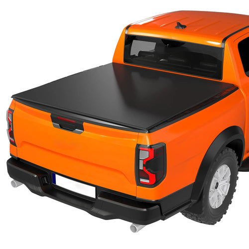 6.5ft Soft Tri-Fold Tonneau Cover, Black