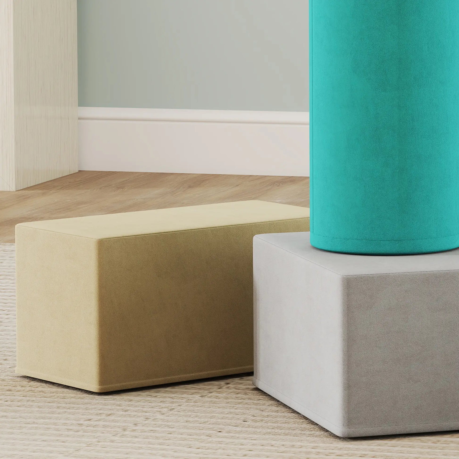 Toddler Climbing Toy, Removable Cover, Indoor Play Set, Blue/Green Kids Gym & Playmats at Gallery Canada