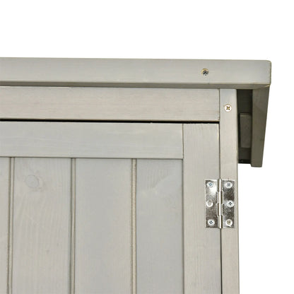 4x1.5ft Wooden Garden Storage Shed, Outdoor Tool Cabinet, Grey Sheds at Gallery Canada