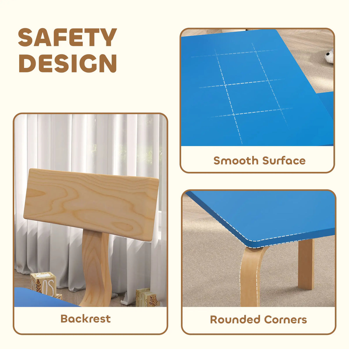 Kids Table And 2 Chair Set, Multi-Activity Furniture, Blue Kids Table Sets at Gallery Canada
