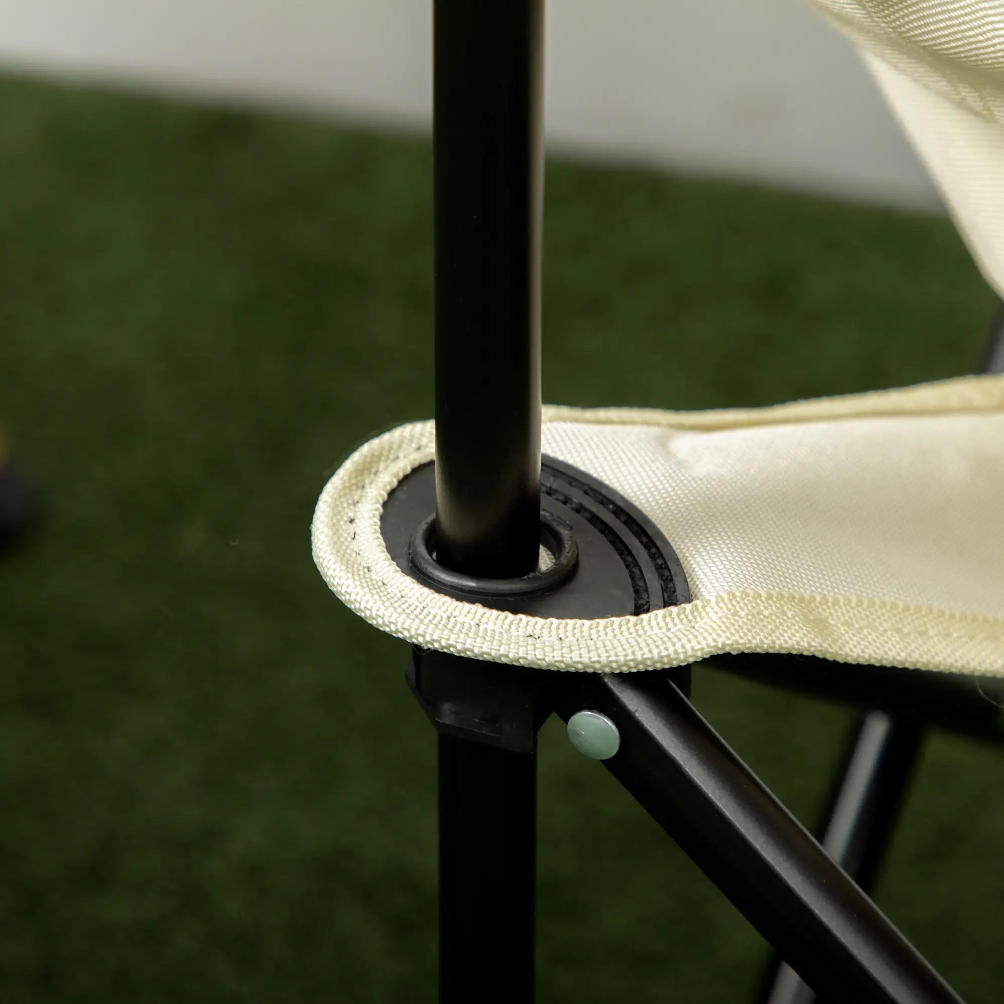 Portable Camping Chair, Lightweight Folding with Carry Bag, Side Pocket, White Picnic Tables & Camping Chairs at Gallery Canada