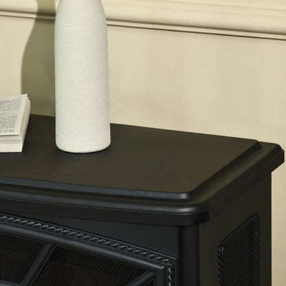 Electric Fireplace Heater, Freestanding, Realistic Flame, Timer, Overheat Protection, 750W/1500W, Black Electric Fireplaces at Gallery Canada