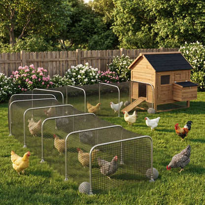 Extra Long Chicken Tunnel for Outside, 354" x 39" Galvanized Steel Chicken Run for 10-15 Chickens or Ducks Chicken Coops at Gallery Canada