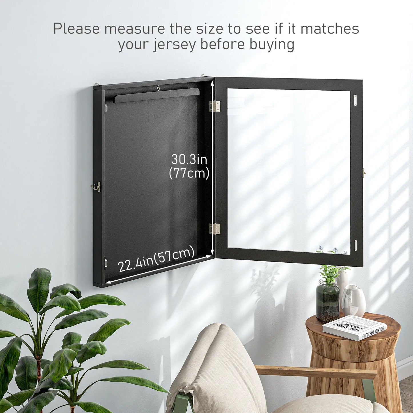 24" x 32" Hockey Jersey Frame, Jersey Shadow Box for Basketball Football Baseball, Black Jersey Display Cases at Gallery Canada