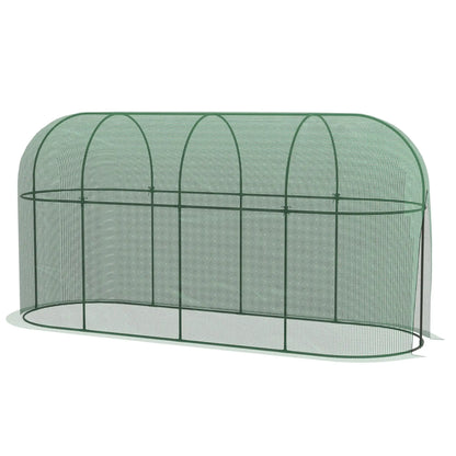 9.8' x 3.3' Plant Protector Tent, Crop Cage, Zipped Door, Ground Stakes Walk In Greenhouses at Gallery Canada