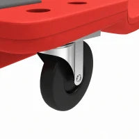 Chariot de mécanicien de 40 pouces, capacité de 330 LBS, rouge