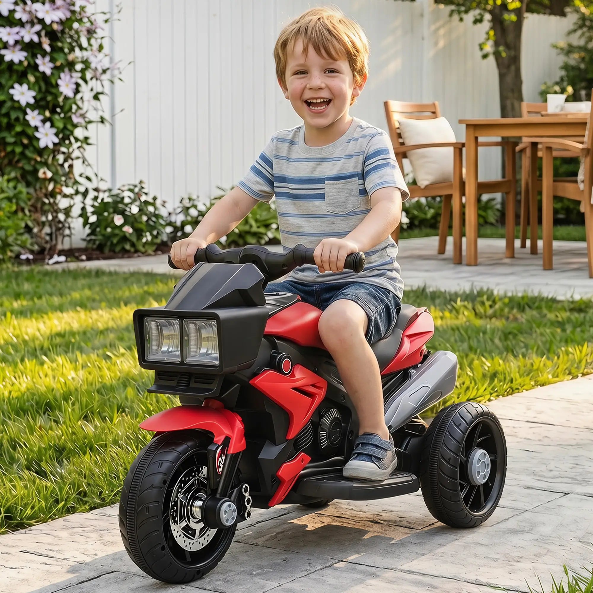 Kids Electric Motorcycle Ride-On Toy, 6V, Red Electric Motorcycles at Gallery Canada
