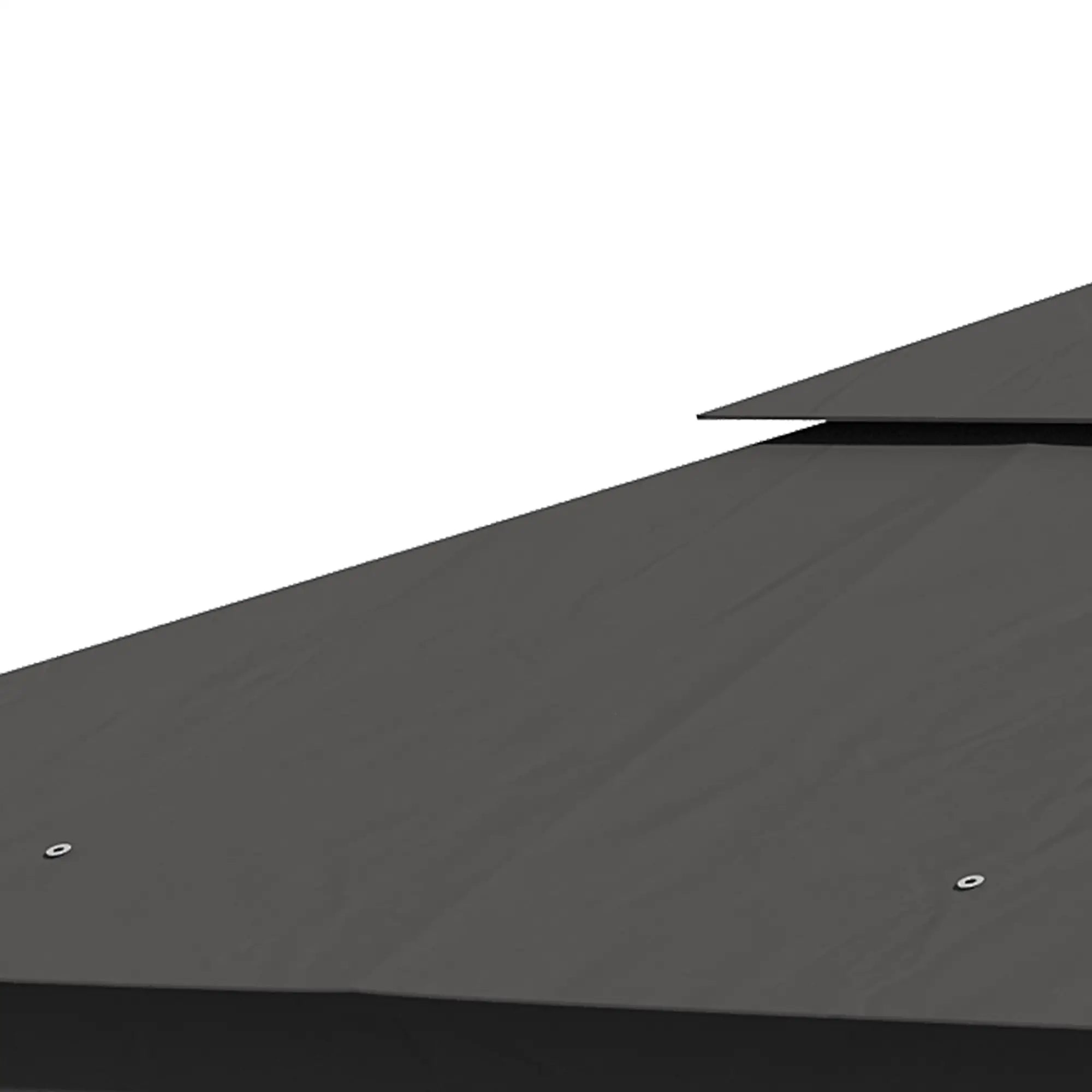 10'x10' Steel Patio Gazebo, Soft-Top, Polyester Roof, Grey Gazebos at Gallery Canada