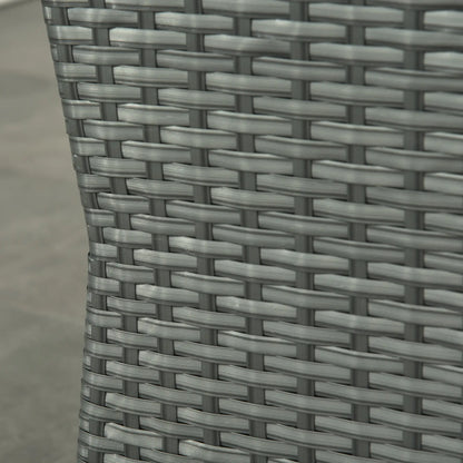 6-Piece PE Wicker Patio Sectional Set, Sofa, 2 Chairs, 2 Footstools, Table, Orange Patio Furniture Sets at Gallery Canada