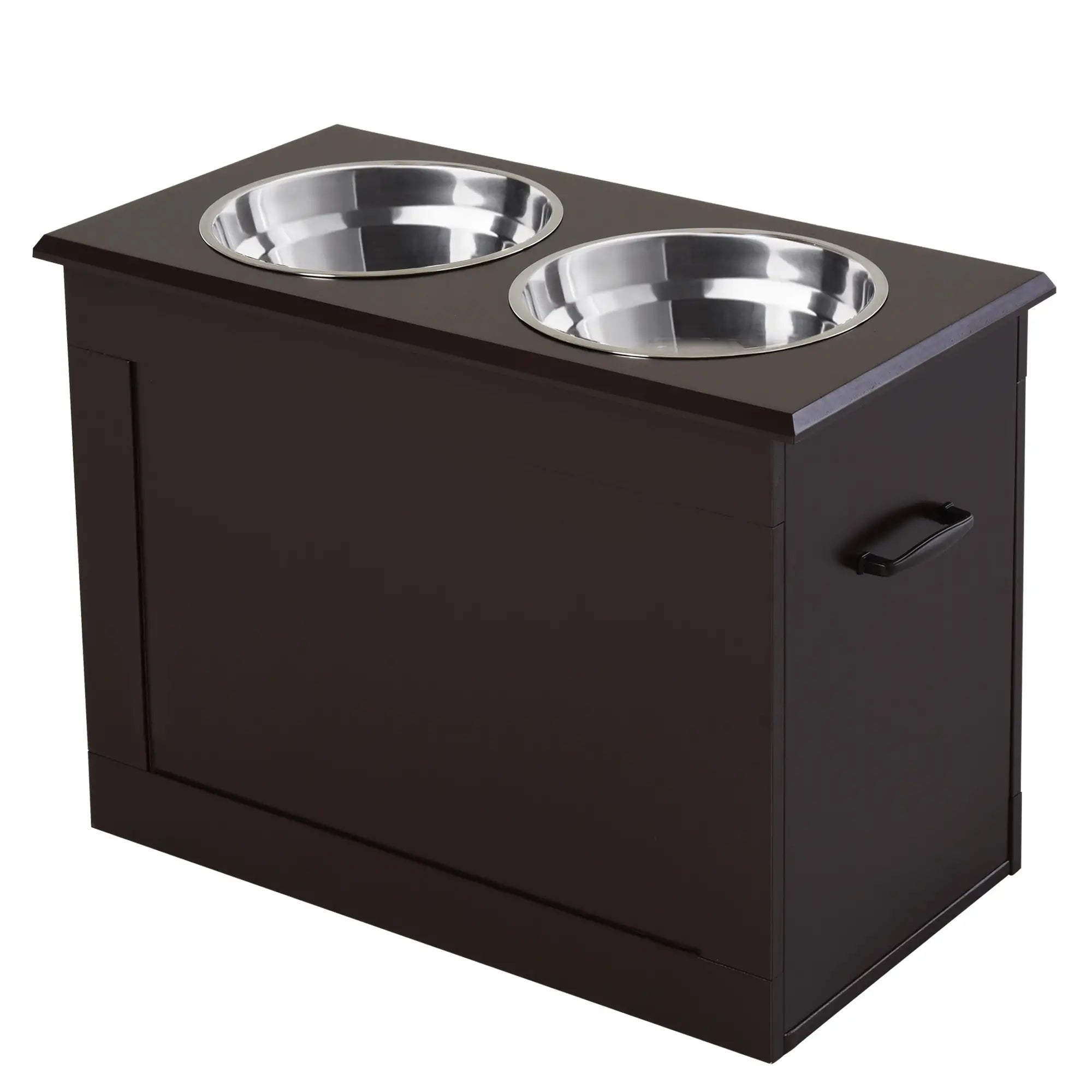 Elevated Dog Bowls, 2 Stainless Steel, Large Size, Coffee Dog Bowls at Gallery Canada