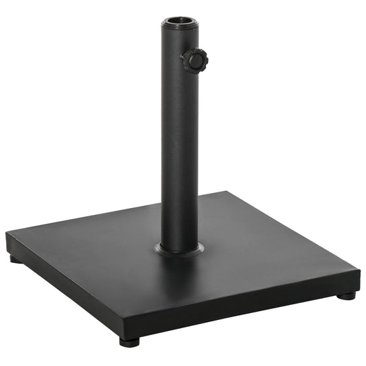 29 lbs 16" Heavy Duty Square Umbrella Base, Patio Outdoor, Black Umbrella Bases Black at Gallery Canada