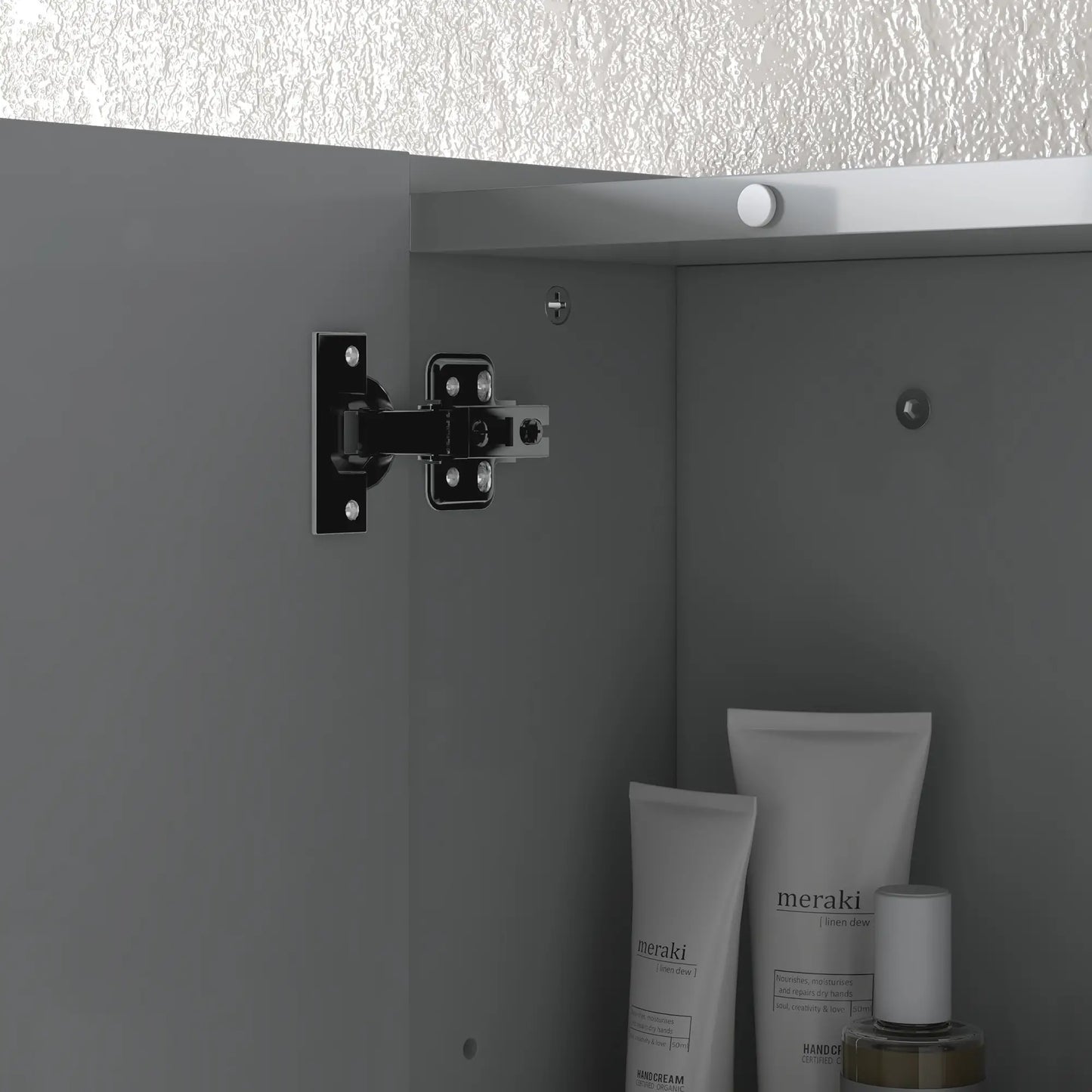 28" x 24" Wall Mounted Mirror Cabinet, 3 Doors, Adjustable Shelves, Grey Mirror Medicine Cabinets at Gallery Canada