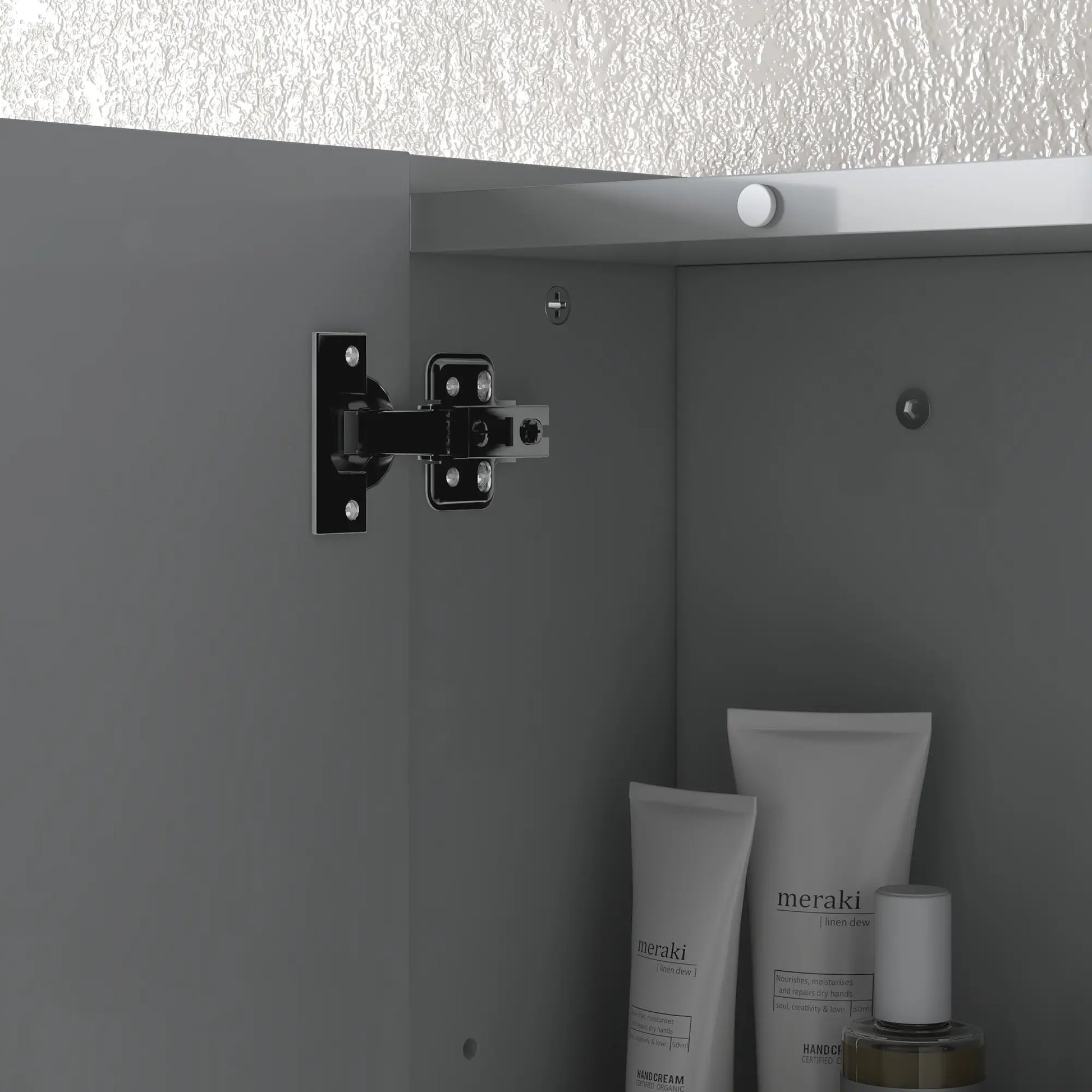 28" x 24" Wall Mounted Mirror Cabinet, 3 Doors, Adjustable Shelves, Grey Mirror Medicine Cabinets at Gallery Canada