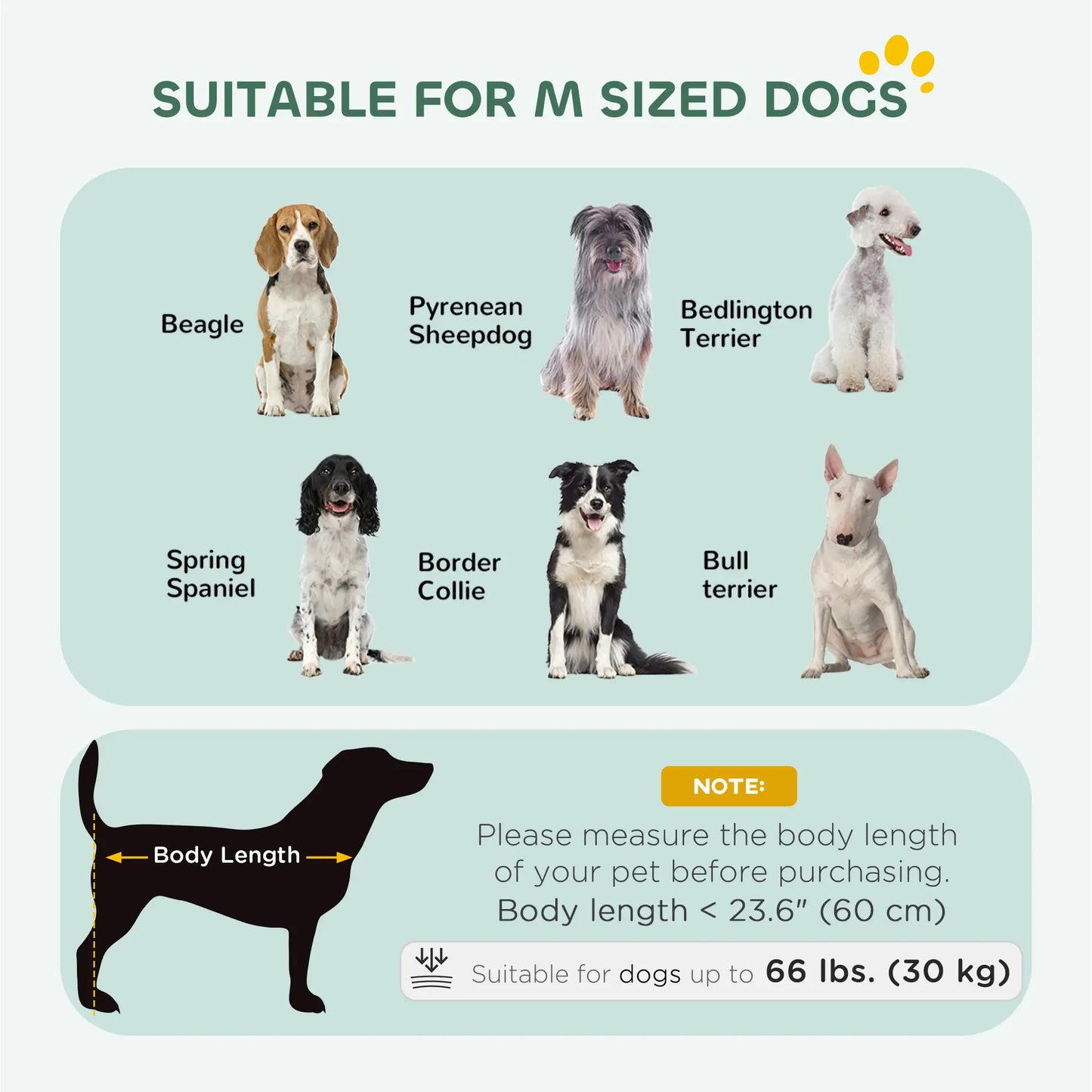 35" Dog Crate, Folding Metal Cage, Removable Tray, Cushion, Black