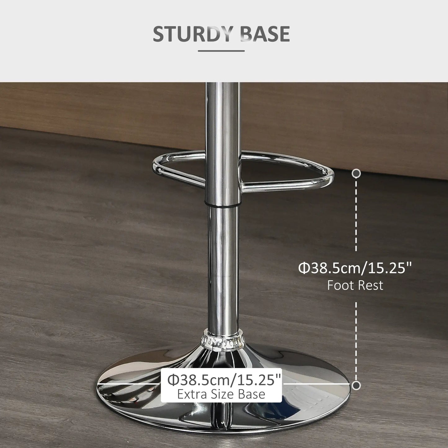 Set of 2 Adjustable Swivel Bar Stools, Counter Height, Grey Bar Stools at Gallery Canada