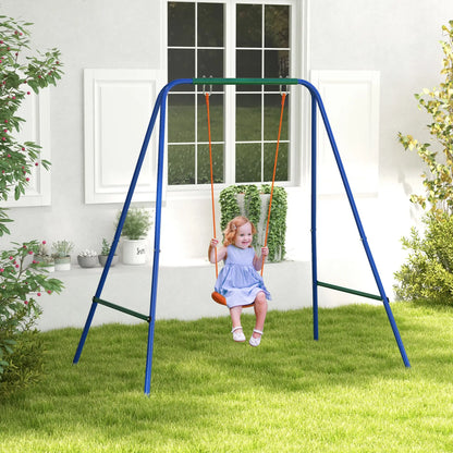Kid Swing Set with Safety Harness, 6 Months+, Heavy Duty, Indoor/Outdoor, Orange Gym Sets & Swings at Gallery Canada