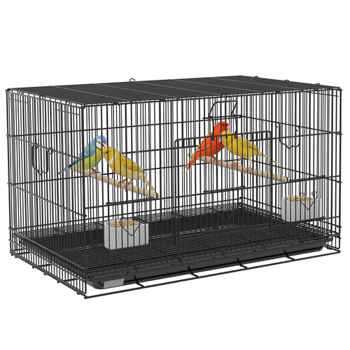 Lovebird, Finch Budgie Cage, Removable Tray, Wooden Perches, 30