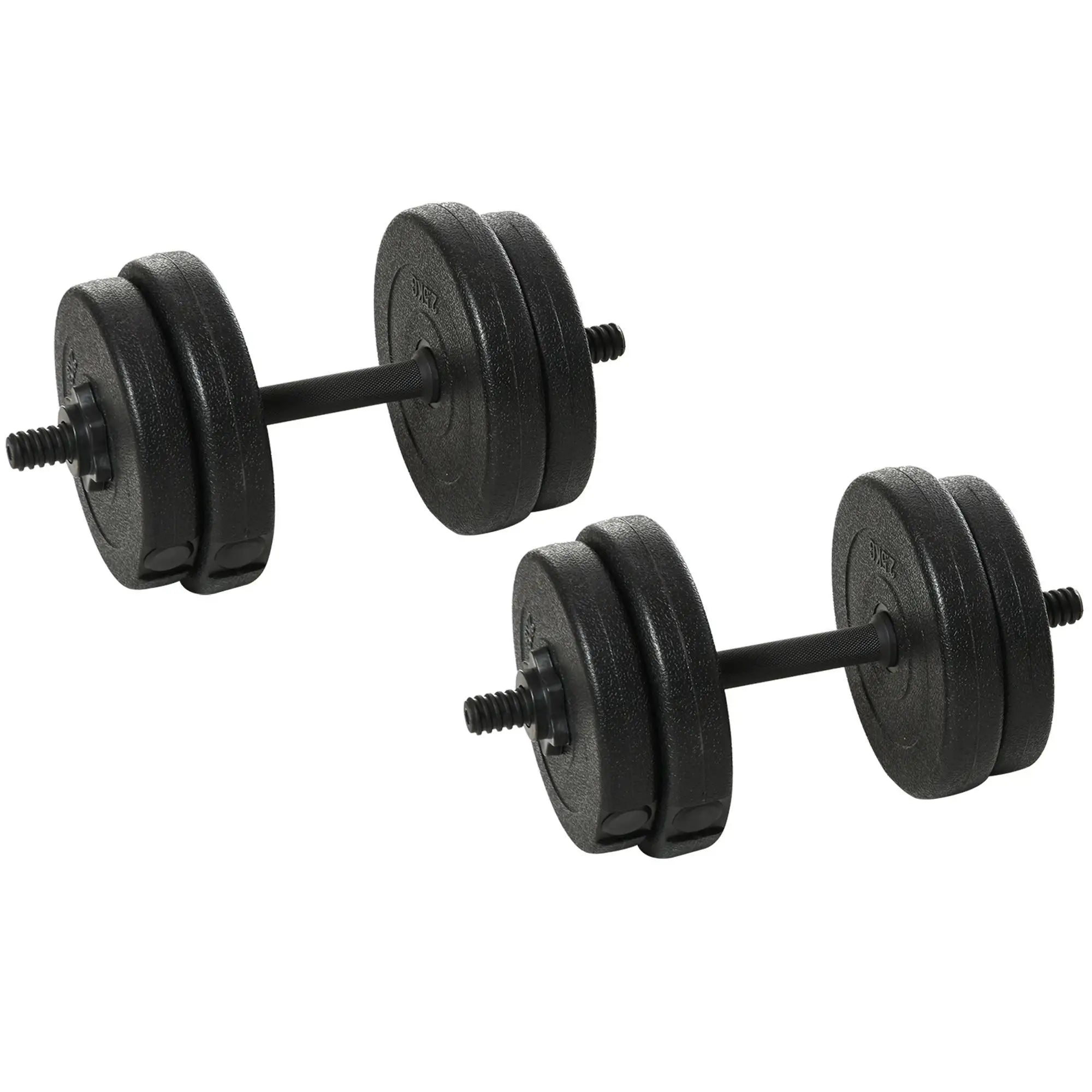 Adjustable 2 x 22lbs Dumbbell Set, Fitness Training, Black Dumbbells & Barbells at Gallery Canada