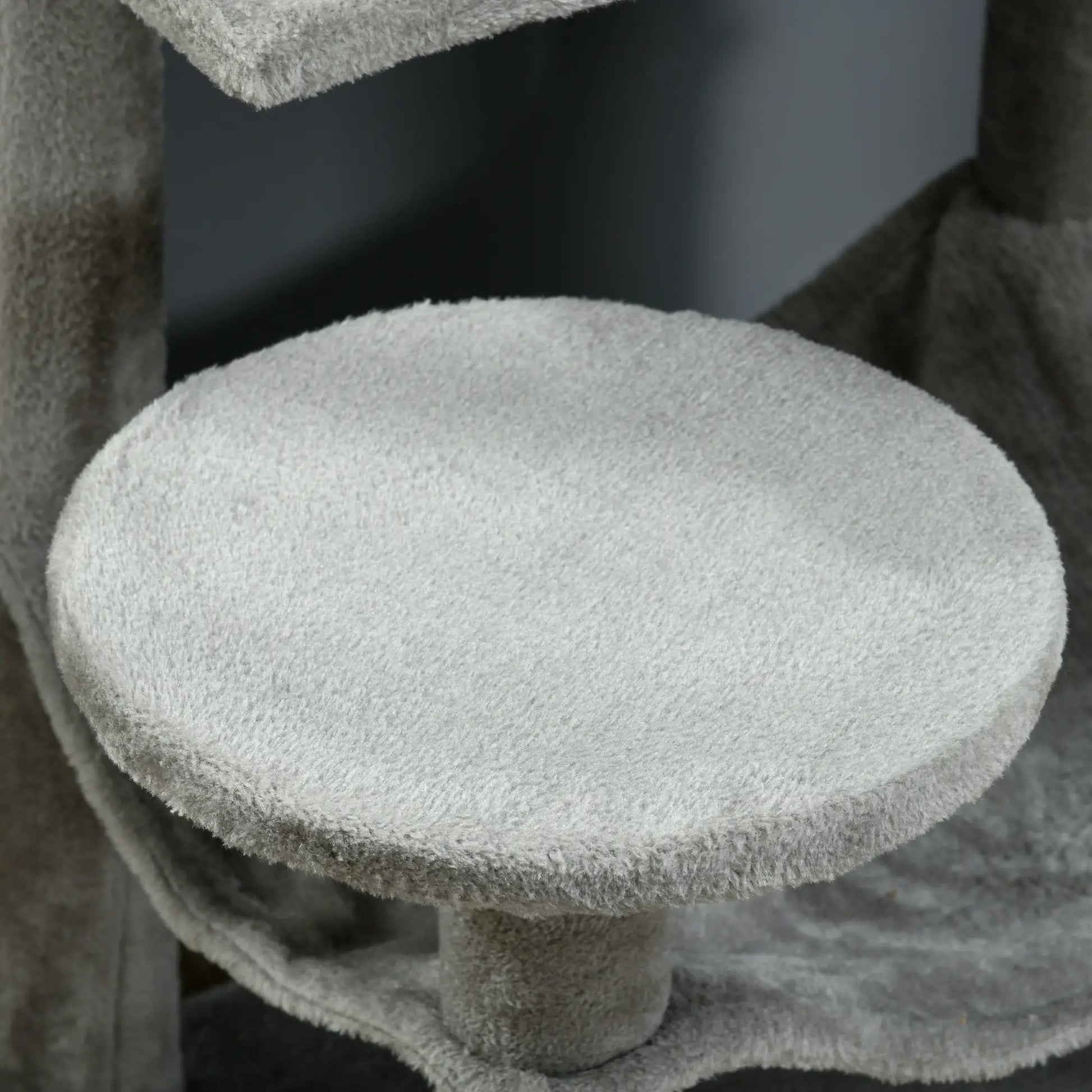 56" Tall Cat Tree, Multi-Level Tower with Hammock, Bed, Condo, Sisal Scratching Posts, Grey Cat Towers at Gallery Canada