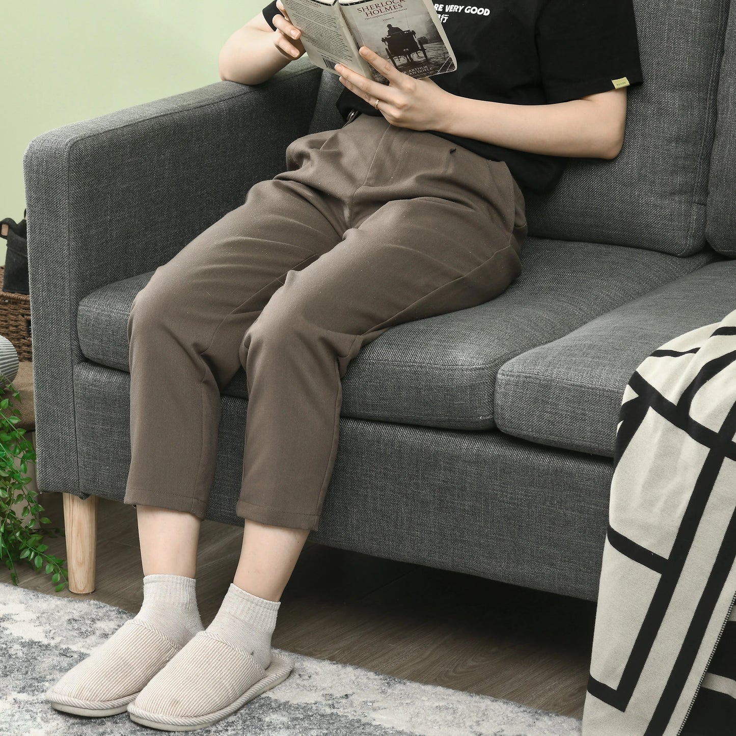 56" 2 Seat Sofa, Modern Love Seat, Upholstered Couch, Grey 2-Seater Sofas at Gallery Canada