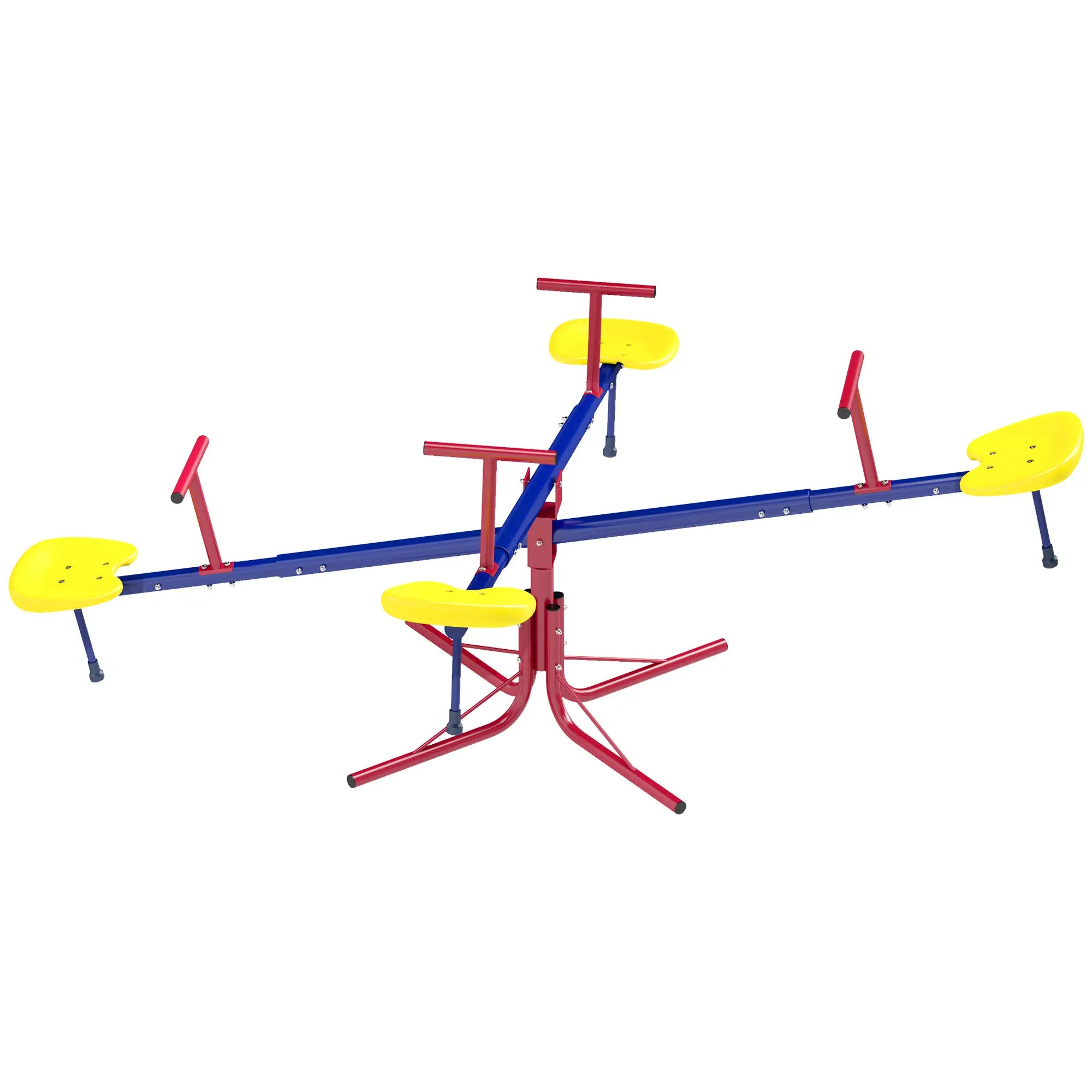 Kids Metal Seesaw, 4 Seats, Playground Equipment for Garden Gym Sets & Swings at Gallery Canada